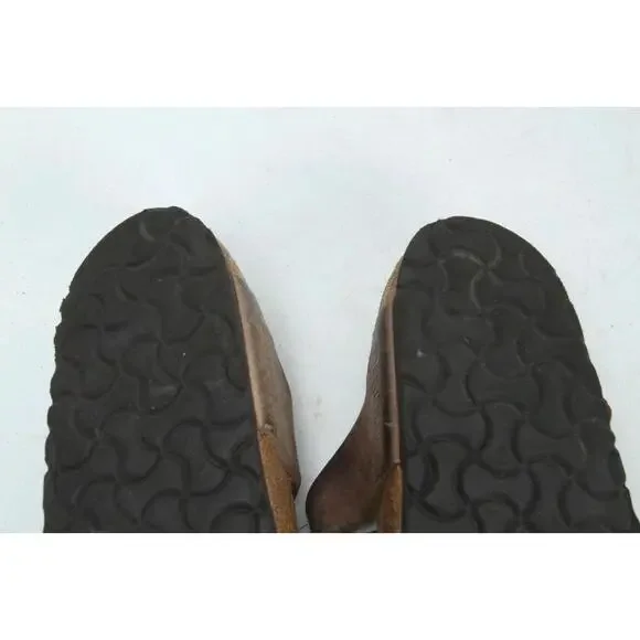 Birkenstock Gizeh Sandals Shoes LEATHER Women's Shoes Thongs Flip Flops 37 / 6 - Picture 12 of 16